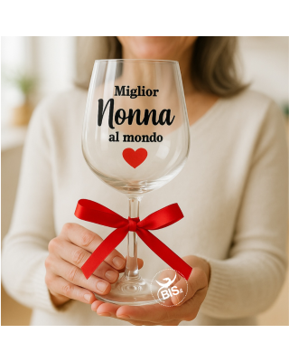 Scatola regalo con calice personalizzato. Un brindisi alla Mamma (o a chi ami)