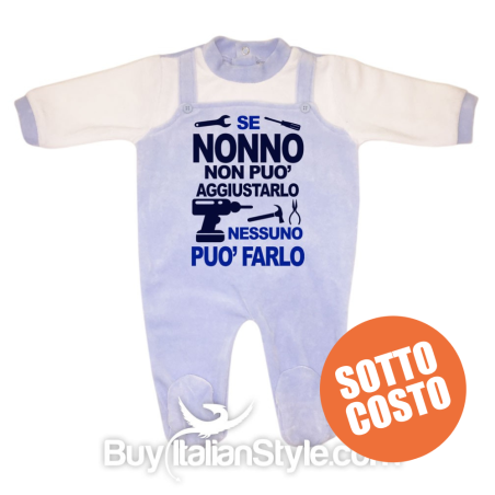 Tutina in ciniglia con dedica nonno