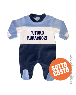 Newborn Chenille Bodysuit with "Future Heartbreaker" writing