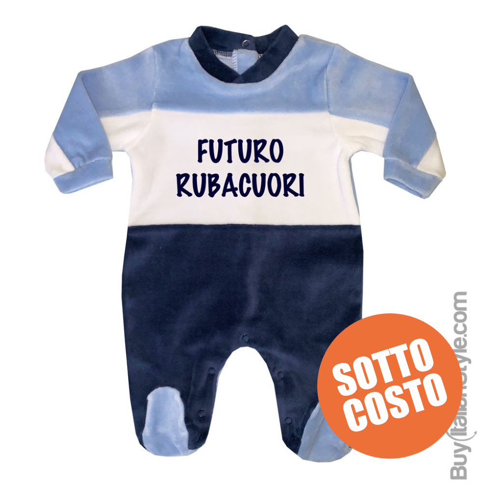 Newborn Chenille Bodysuit with "Future Heartbreaker" writing