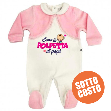 Tutina invernale per neonata in ciniglia