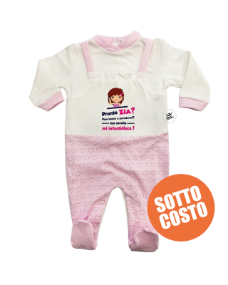 Winter Newborn jumpsuit, with hearts + "I'm daddy's meatball" print.