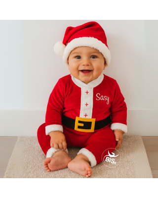 Completino Babbo Natale neonato da personalizzare con nome