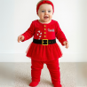 Completino Babbo Natale neonata da personalizzare con nome