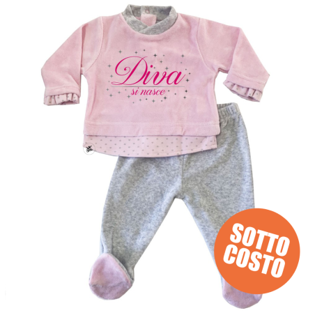 Completo clinica "Diva si nasce", maglia + ghettina