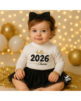 Tutu Dress "Hello 2020", to customize with baby's name