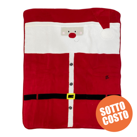 Trapuntina in pile "Babbo Natale"