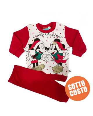 Set pigiamino natalizio "Disney" più cappellino da personalizzare
