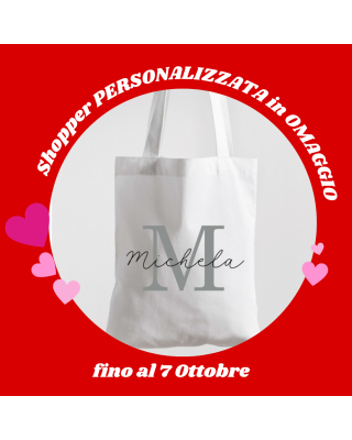 Promo Alert  -30% su TUTTO + OMAGGIO  fino al 5 Ottobre  - Specifica il nome a fine ordine nel campo "ULTERIORI INFORMAZIONI"
