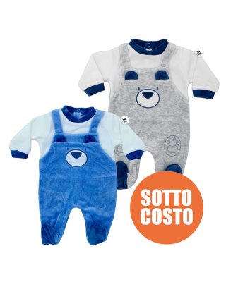 Newborn Chenille jumpsuit, with dedication "Hi Dad!"