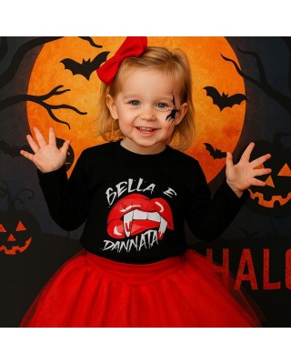 t-shirt divertente per bambine halloween