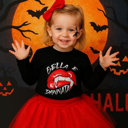 t-shirt divertente per bambine halloween