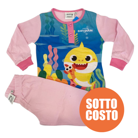 Pigiama estivo bimba "Baby shark"