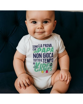 Baby Bodysuit "I'm Proof Daddy Doesn't Play Video Games ALL the time"