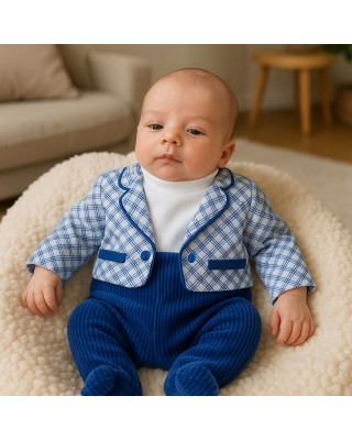 Winter Newborn jumpsuit, with hearts + "I'm daddy's meatball" print.
