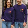 Felpa “A mali estremi bevi e rimedi” Purple Mood – Outfit coppia o regalo amica | bis.it