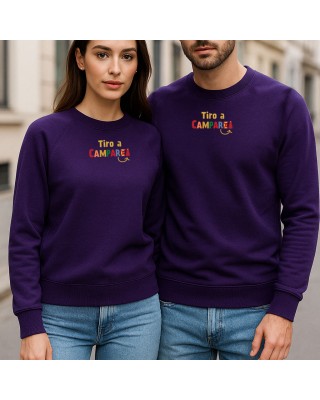 Felpa “Tiro a Camparì” Purple Mood – Outfit coppia o regalo amica | bis.it