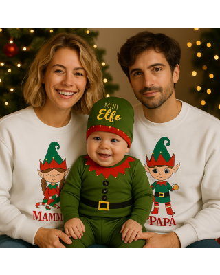 Customized Christmas Men's Sweatshirt Little Mouse+Name