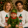 Customized Christmas Men's Sweatshirt Little Mouse+Name