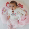 Winter Newborn jumpsuit, with hearts + "I'm daddy's meatball" print. Winter Newborn jumpsuit, with hearts + "I'm daddy's meatball" print.