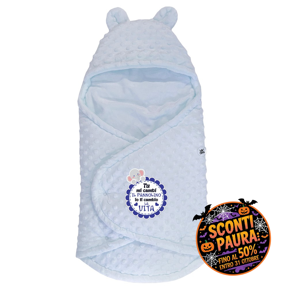 Sacco nanna ciniglia "Tu mi cambi il pannolino, io ti cambio la vita" Sacco nanna ciniglia "Tu mi cambi il pannolino, io ti cambio la vita"