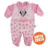 Tutina neonata ciniglia "Minnie Love"  da personalizzare con nome