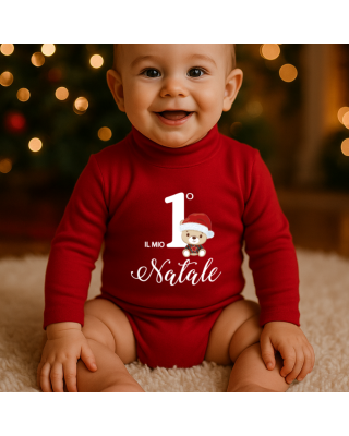 Body lupetto neonato "Christmas time"
