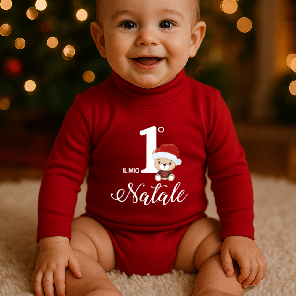 Baby Neck Bodysuit "My first Christmas"