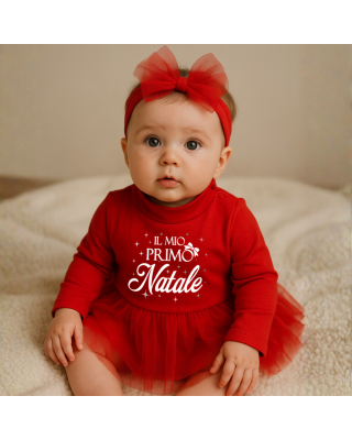 Bodysuit  with red tulle skirt