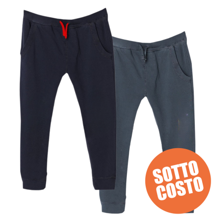 Pantaloni tuta in felpa con scritta "Bomber"