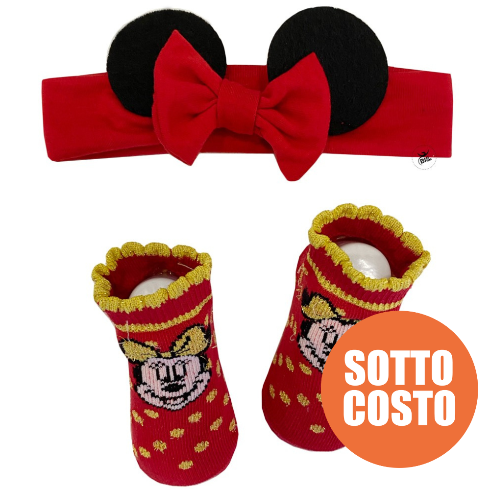 "Minnie" newborn flat shoes with bow "Minnie" newborn flat shoes with bow