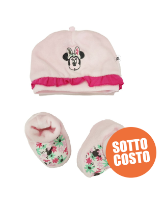 Winter Newborn Hat and slippers "Minnie + Name"