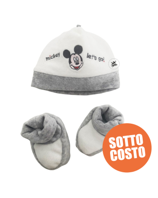 Winter Newborn Hat and slippers "Minnie + Name"