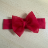 Hair band with tulle bow in cotton