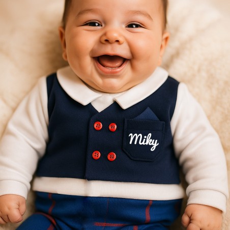 Tutina elegante caldo cotone da personalizzare con nome