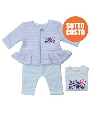 Winter Newborn jumpsuit, with hearts + "I'm daddy's meatball" print.