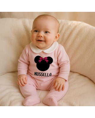 Newborn girl Elegant jumpsuit, to customize with name