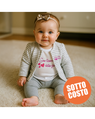 Completo 3 pezzi neonata "Sono l'amore della zia"