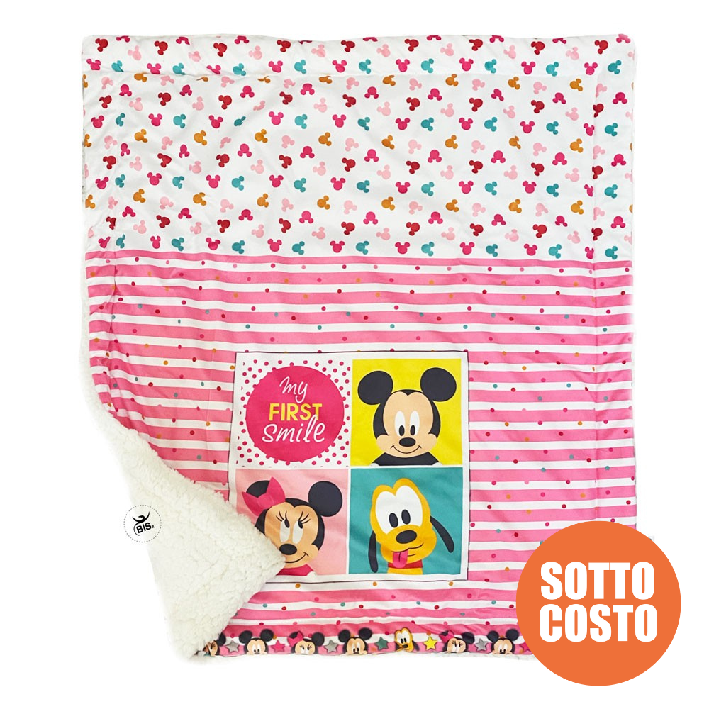 Trapunta culla "Minnie and friends" da personalizzare con nome