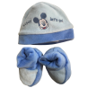 Kit cappellino e babbucce neonato "Mickey Mouse"