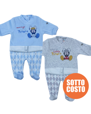 Winter newborn jumpsuit, "Mickey Mouse"