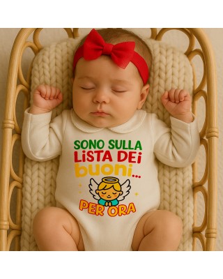 Body colletto Bimba “Sono sulla lista dei buoni… per ora!