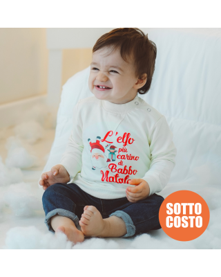 Felpa bimbo/a "L'elfo più carino di Babbo Natale"