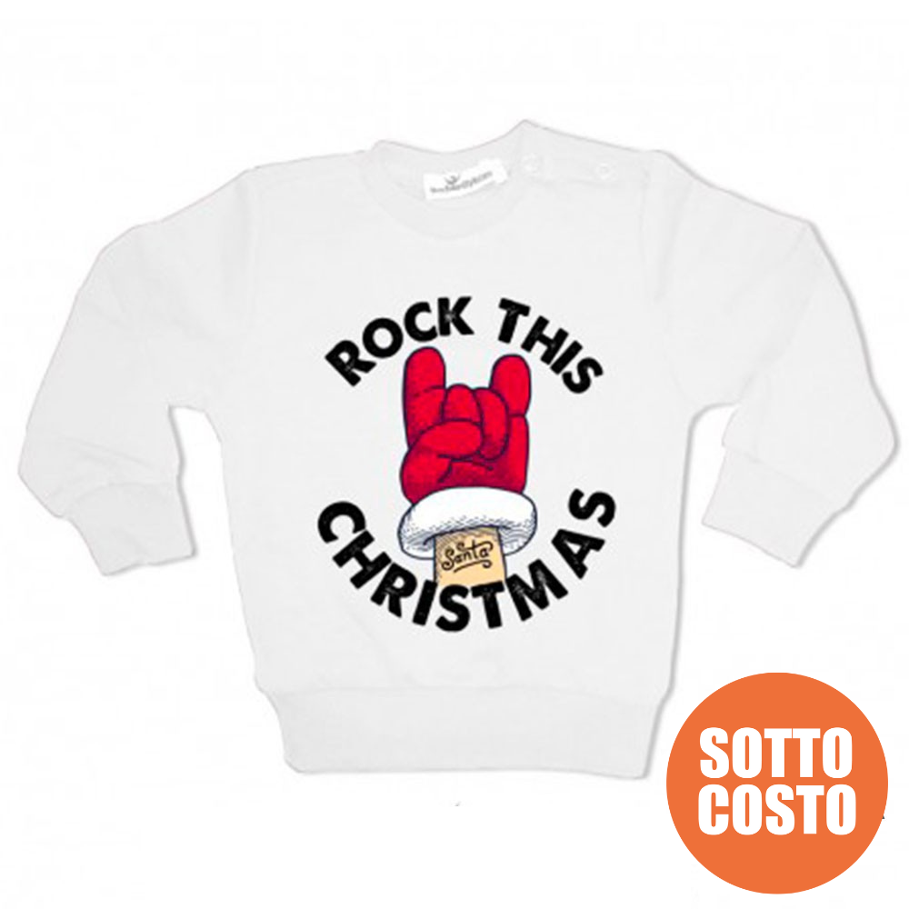 Little Boy Sweatshirt "Rock this Christmas"