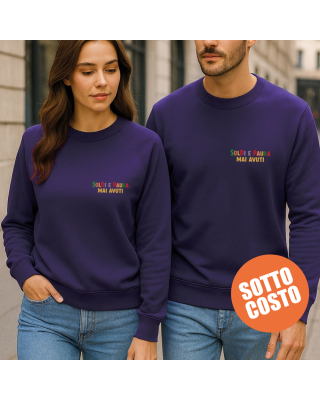 Felpa “Soldi e paura mai avuti” Purple Mood – Outfit uomo e donna | bis.it