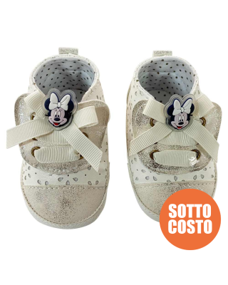 Sneackers neonata  "Minnie" con fiocchetti