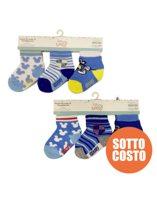 Kit calzini "Mickey Mouse", 3 paia