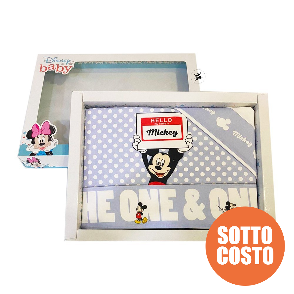 Set lenzuola "Hello Mickey"