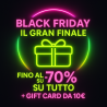 Black friday il GRAN FINALE fino al -70% + GIFT CARD da 10€