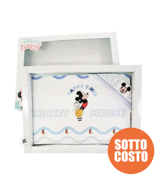Set lenzuola "Mickey mouse Happy times" da personalizzare con nome